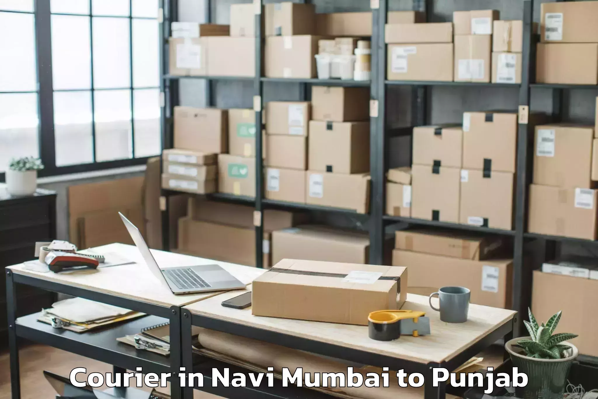 Top Navi Mumbai to Dhar Kalan Courier Available